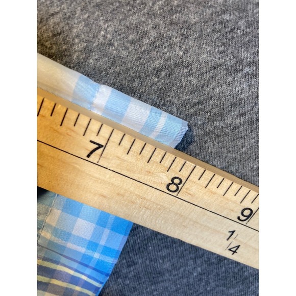 Eddie Bauer Womens XL Blue Plaid Short Sleeve Button Up Hiking Shirt EB004068 - Picture 7 of 11